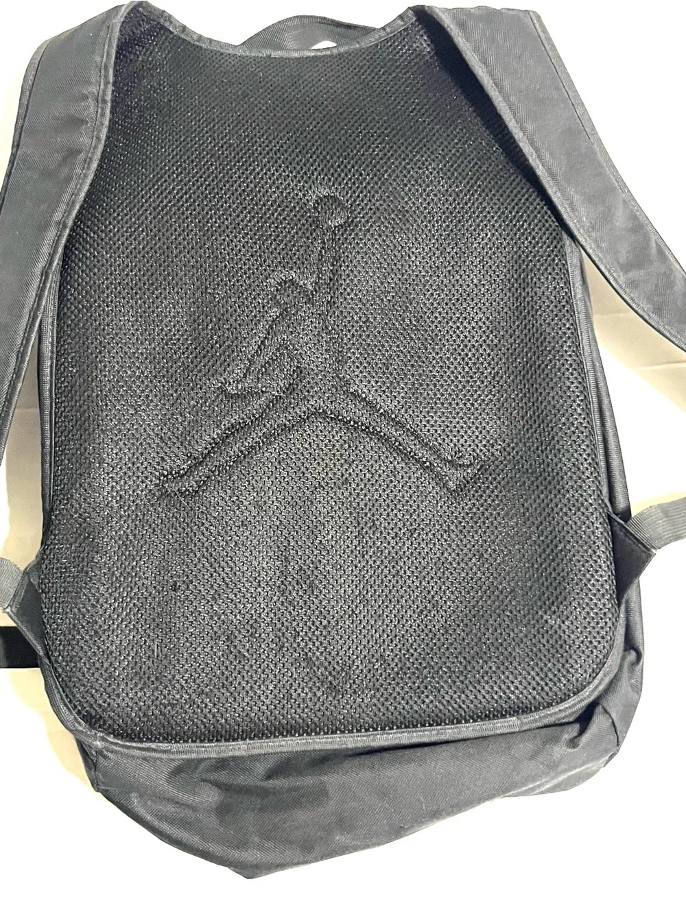 Jordan Black Backpack with Red Piping and Silver Jumpman